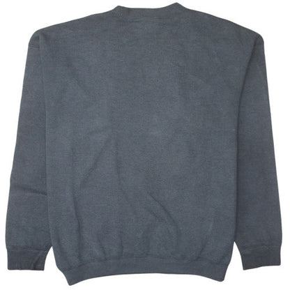 Nike Women's Grey Pullover Sweatshirt L Classic Logo Crew Neck