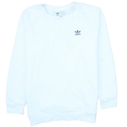 adidas Men's White Pullover Crew Neck Sweatshirt M