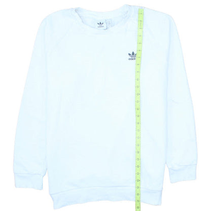 adidas Men's White Pullover Crew Neck Sweatshirt M