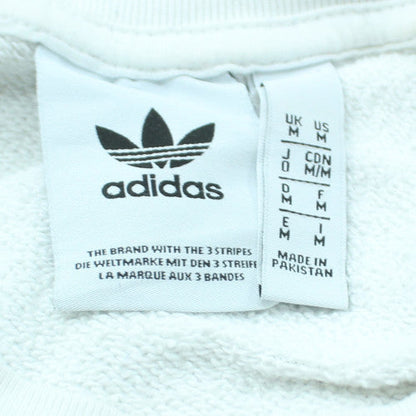 adidas Men's White Pullover Crew Neck Sweatshirt M
