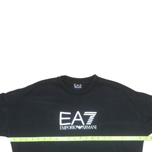 Emporio Armani EA7 Men's Black Crew Neck Sweatshirt Large