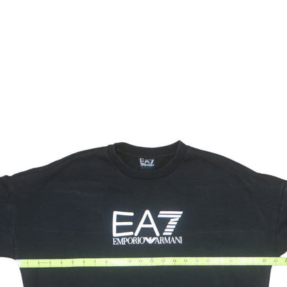 Emporio Armani EA7 Men's Black Crew Neck Sweatshirt Large