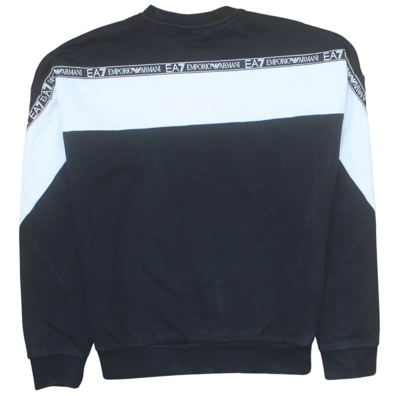 Emporio Armani EA7 Men's Black Crew Neck Sweatshirt Large