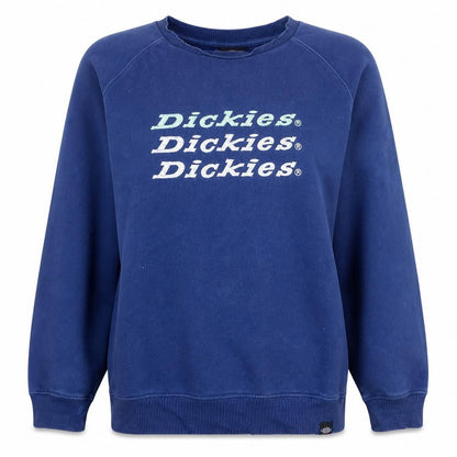 Dickies Womens Blue XL Pullover Crew Neck Sweatshirt Classic Fit