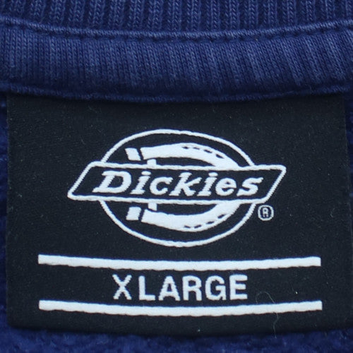 Dickies Womens Blue XL Pullover Crew Neck Sweatshirt Classic Fit