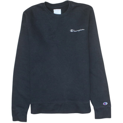 Champion Men's Black Small Pullover Crew Neck Sweatshirt