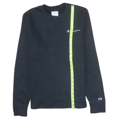 Champion Men's Black Small Pullover Crew Neck Sweatshirt
