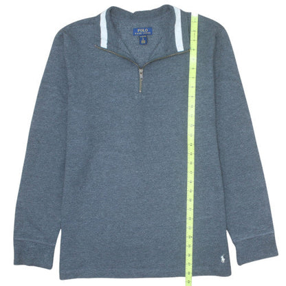Ralph Lauren Men's Blue 1/4 Zip Sweatshirt Size L