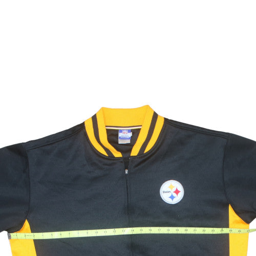 Reebok NFL Team Apparel Men's Black XL Varsity Jacket Steelers Logo