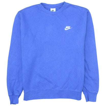 Nike Men's Blue Crew Neck Fleece Sweatshirt M Pullover