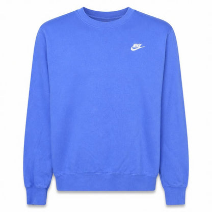 Nike Men's Blue Crew Neck Fleece Sweatshirt M Pullover