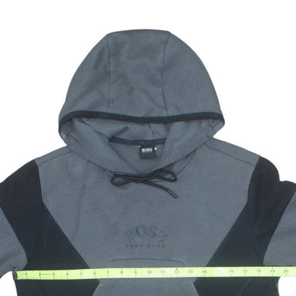 Hugo Boss Men's Grey Pullover Hoodie Medium Regular Fit