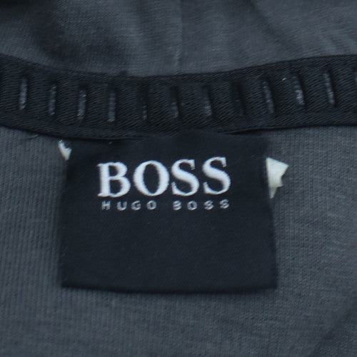 Hugo Boss Men's Grey Pullover Hoodie Medium Regular Fit