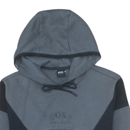 Hugo Boss Men's Grey Pullover Hoodie Medium Regular Fit