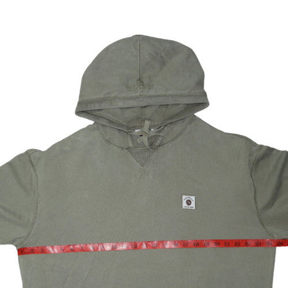 Quiksilver Men's Green Pullover Hoodie Size L Cotton Sweatshirt