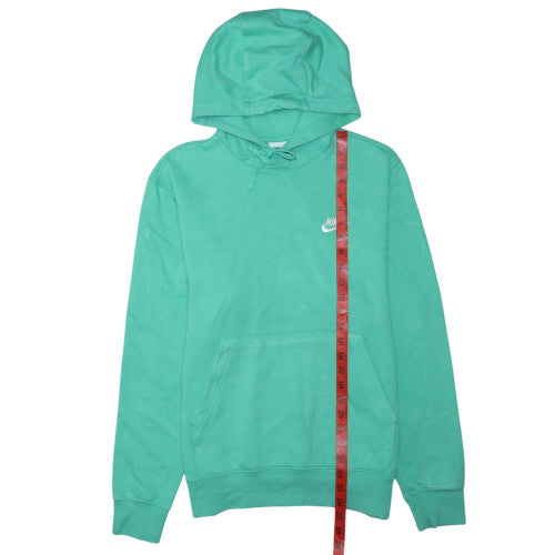 Nike Women's Green Pullover Hoodie Size S Cotton Blend Sweatshirt