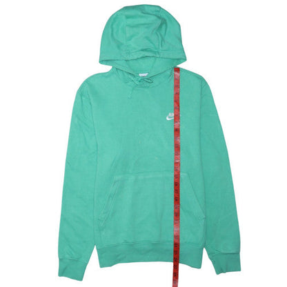 Nike Women's Green Pullover Hoodie Size S Cotton Blend Sweatshirt