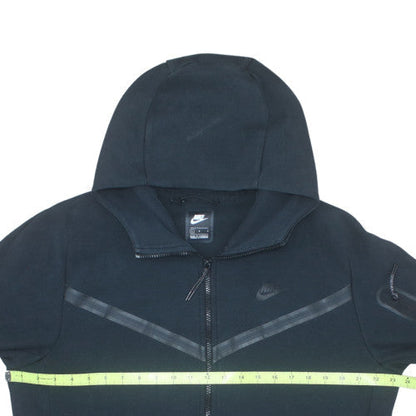 Nike Men's Black Full Zip Hoodie L Fleece Athletic Style