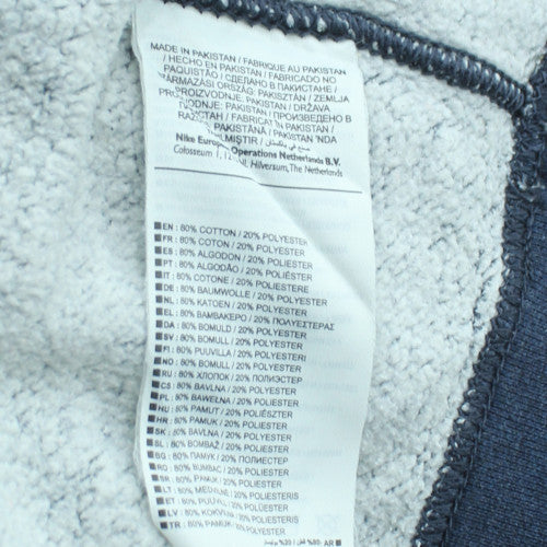 Nike Men's Blue Crew Neck Fleece Sweatshirt Size M