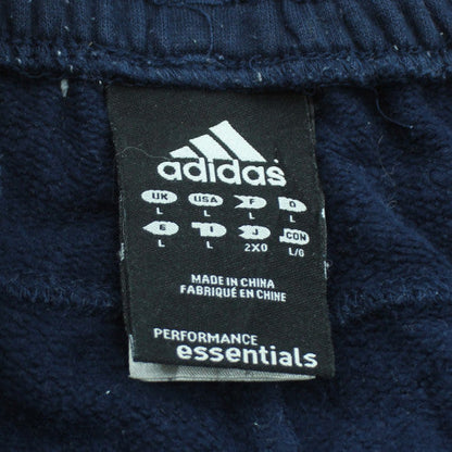 Adidas Mens Blue Sweatpants L Fleece Performance Essentials