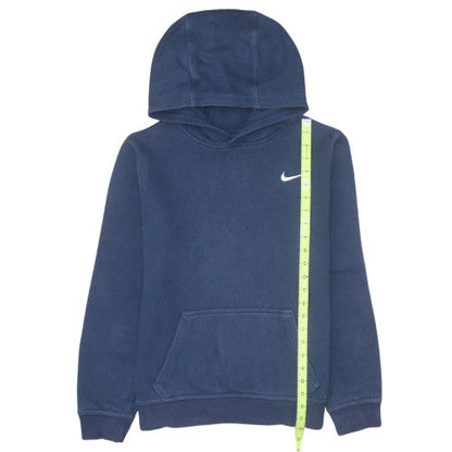 Nike Boys Blue Pullover Hoodie XL 13-15 Years Fleece Logo Sweatshirt
