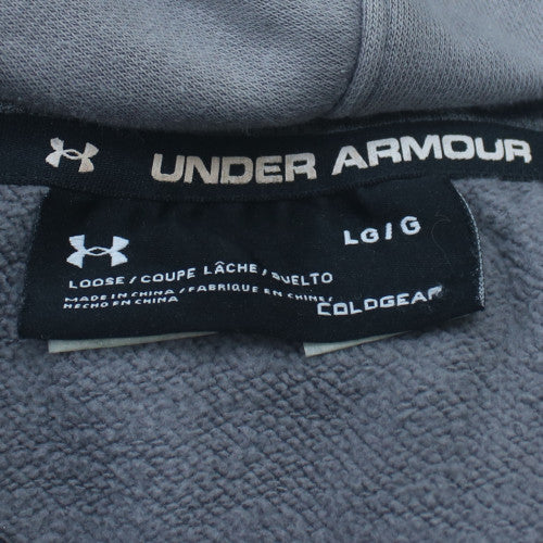 Under Armour Men's Grey Full Zip Hoodie WRU Logo Size L