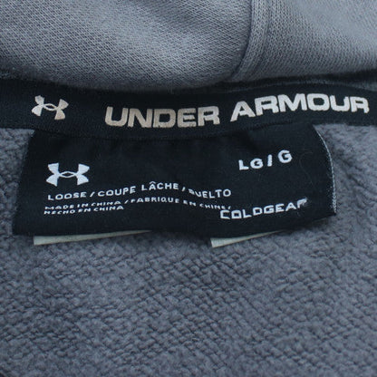 Under Armour Men's Grey Full Zip Hoodie WRU Logo Size L