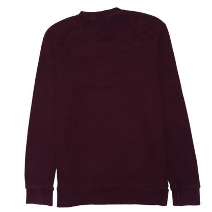 Adidas Womens Burgundy Crew Neck Pullover Sweatshirt XS