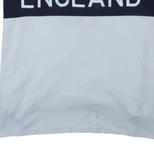 Polo Ralph Lauren Men's White England Custom Fit Polo Shirt Size L