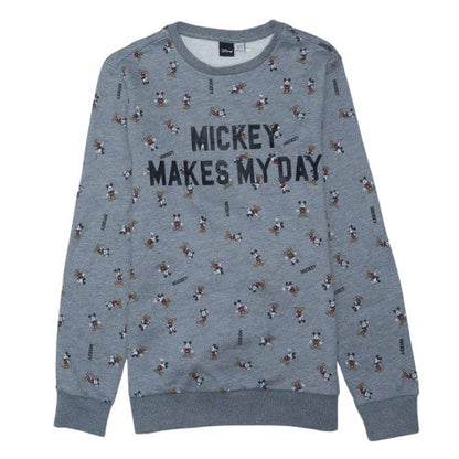 Disney Womens Grey Mickey Mouse XS Pullover Sweatshirt