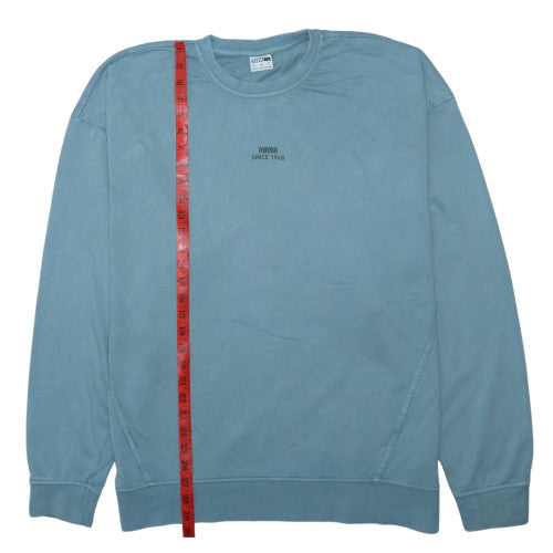 Puma Women's Blue XL Pullover Sweatshirt - Casual Crew Neck
