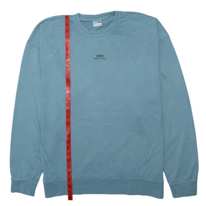 Puma Women's Blue XL Pullover Sweatshirt - Casual Crew Neck