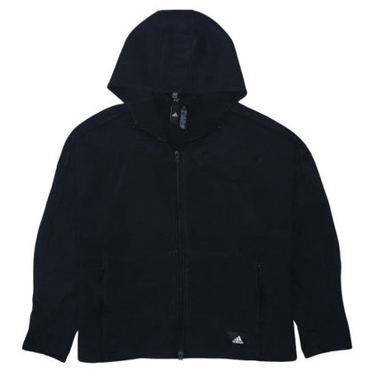 Adidas Men's Black 3XL Full Zip Hoodie Fleece Sweatshirt