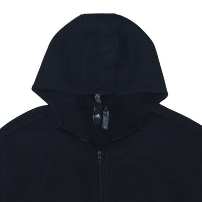 Adidas Men's Black 3XL Full Zip Hoodie Fleece Sweatshirt