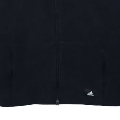 Adidas Men's Black 3XL Full Zip Hoodie Fleece Sweatshirt