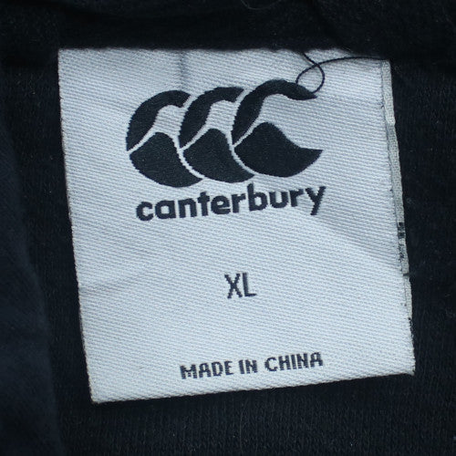 Canterbury Mens Black XL Pullover Hoodie Rugby Sportswear