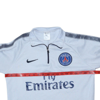 Nike PSG Men's Grey Half Zip Sweatshirt Size L
