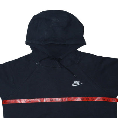 Nike Women's Black Pullover Hoodie Medium Cotton Blend Sweatshirt