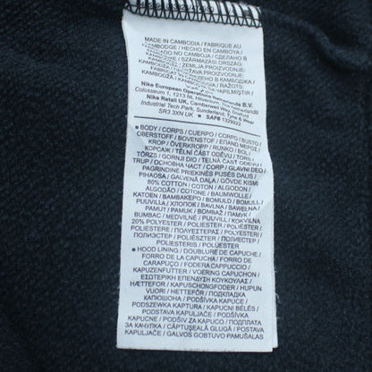 Nike Women's Black Pullover Hoodie Medium Cotton Blend Sweatshirt