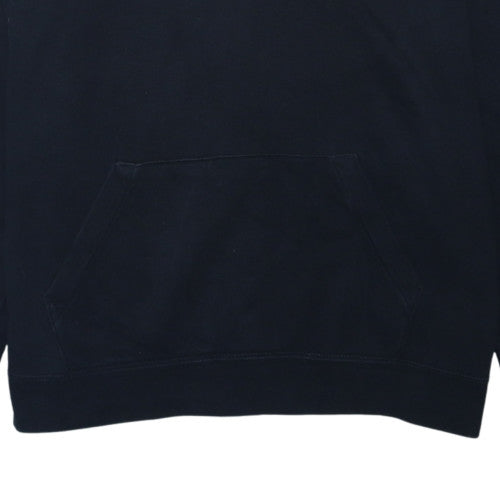 Nike Women's Black Pullover Hoodie Medium Cotton Blend Sweatshirt