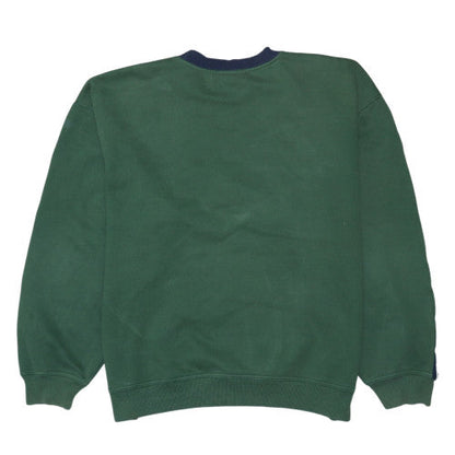 Puma Men's Green Crew Neck Pullover Sweatshirt Size L