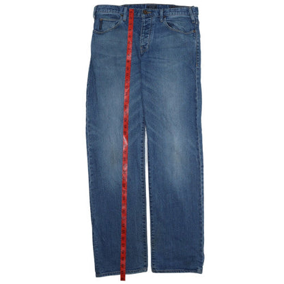 Armani Jeans Men Blue 32 Straight Denim Jeans Regular Fit