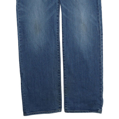 Armani Jeans Men Blue 32 Straight Denim Jeans Regular Fit