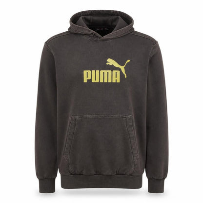 Puma Men's Brown Logo Pullover Hoodie Size S
