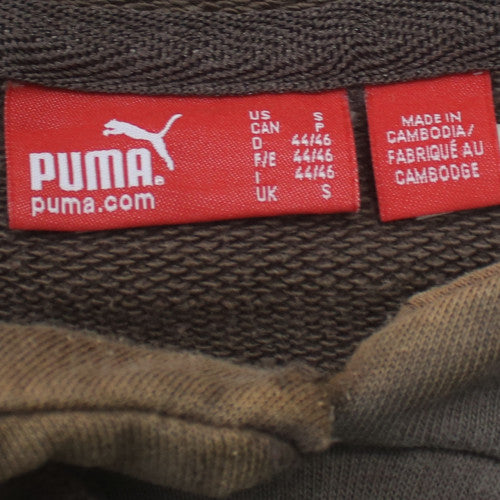 Puma Men's Brown Logo Pullover Hoodie Size S