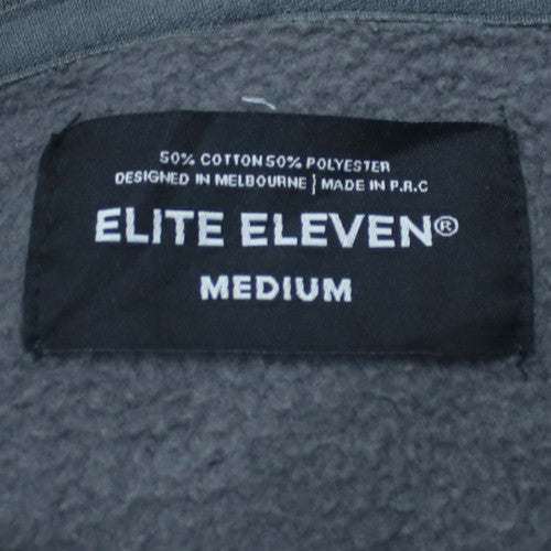 Elite Eleven Men's Blue Pullover Hoodie Medium Fleece Logo