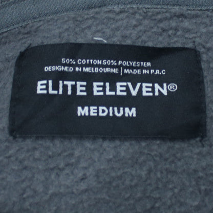 Elite Eleven Men's Blue Pullover Hoodie Medium Fleece Logo
