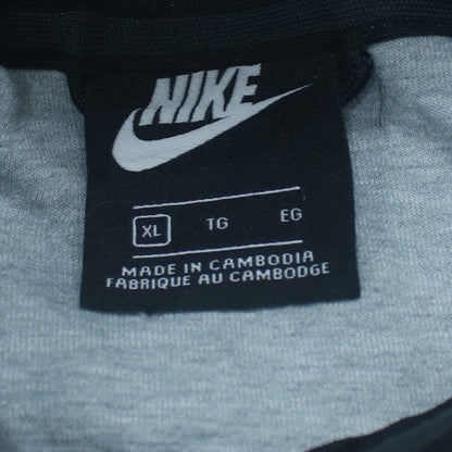 Nike Men's Grey XL Full Zip Hoodie Lightweight Cotton Blend
