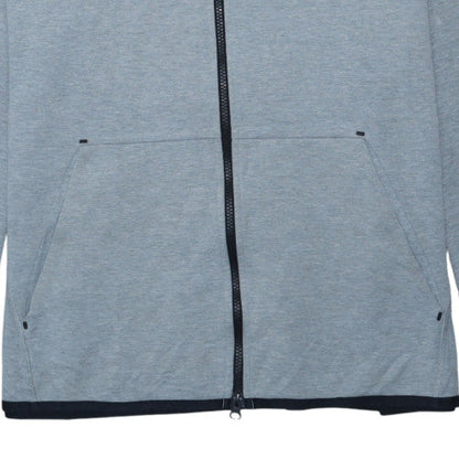 Nike Men's Grey XL Full Zip Hoodie Lightweight Cotton Blend