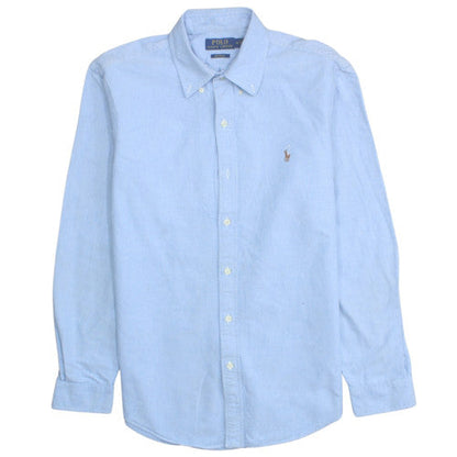 Ralph Lauren Men’s Blue Cotton Long Sleeve Button-Up Shirt Size M